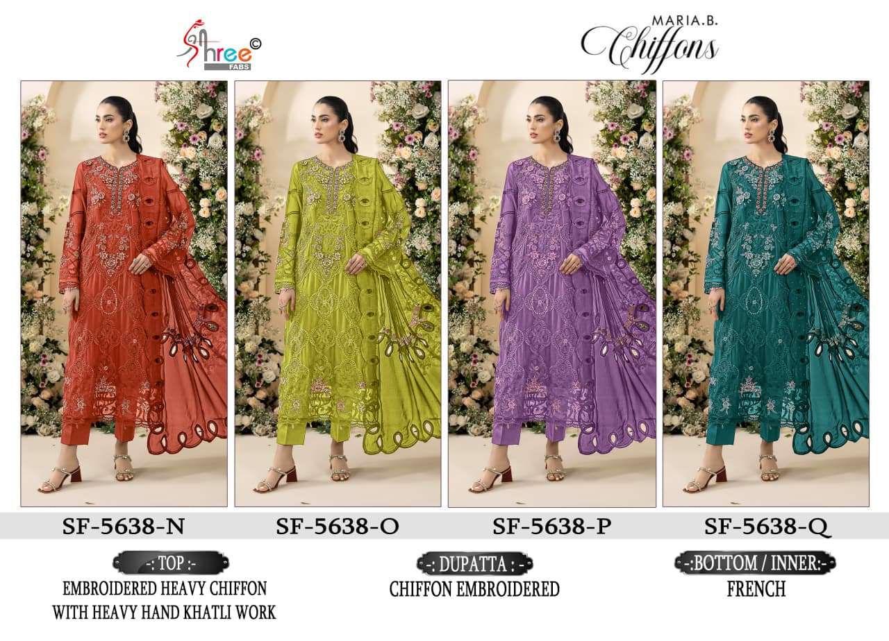 SF 5638 COLOR CHIFFON KHATLI WITH LATKAN SALWAR SUIT FOR LADIES WHOLESALER GUJARAT